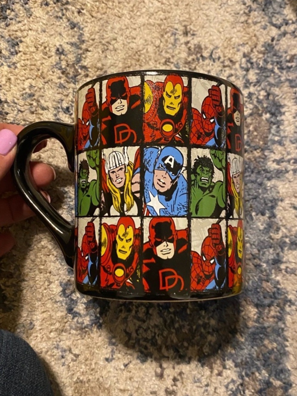 Marvel Comics Character Grid Ceramic Mug - Multi-Color